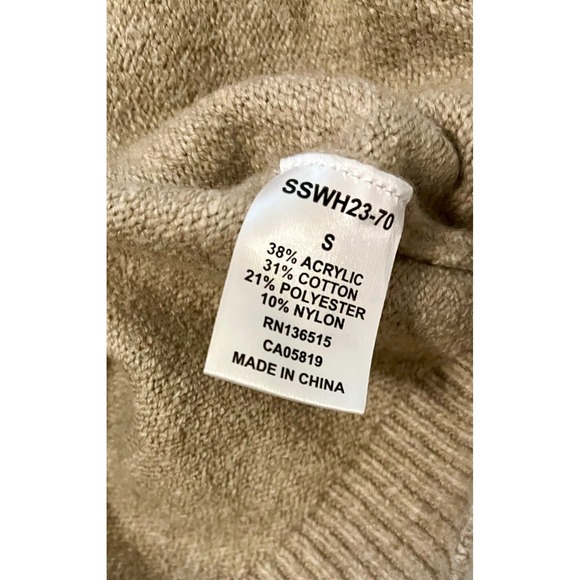 Stitches + Stripes Cropped Mock Neck Sweater Vest Small - Picture 6 of 7